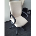 ReAlign Beige High Back Adjustable Meeting Chair with Fixed Arms